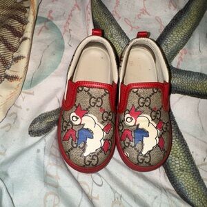 Gucci Kids Sneakers - Red, Blue, and Brown